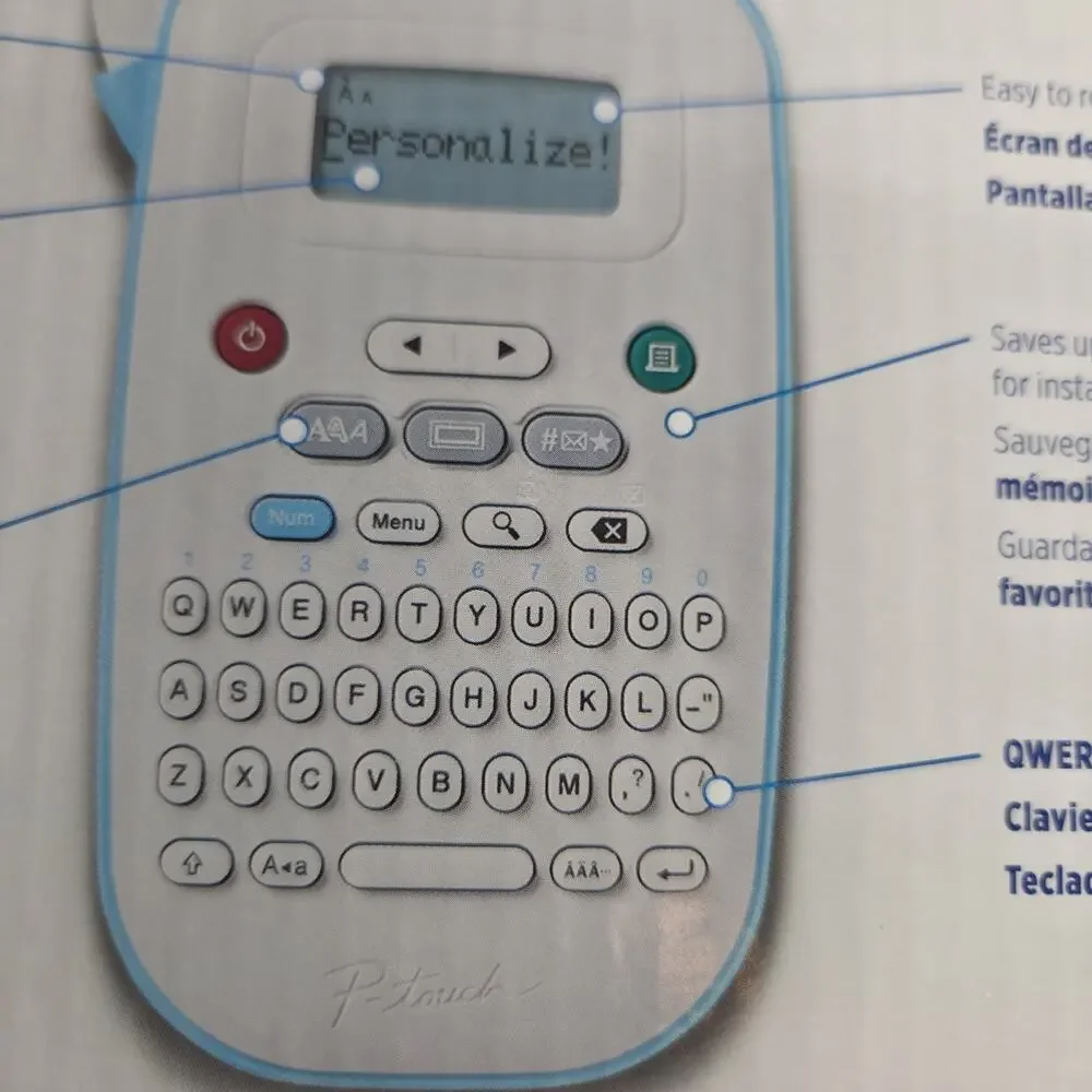Brother P-Touch PT-N10 Personal Handheld Label Maker Portable B-TAG 1/2 Inch